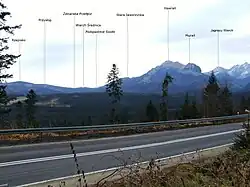 Fragment drogi w okolicach skrzyżowania z Drogą Oswalda Balzera