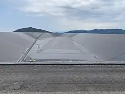 Zbiornik Górny w czasie remontu w 2024 r.