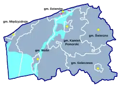 Plan powiatu kamieńskiego