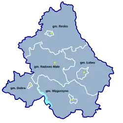 Plan powiatu łobeskiego