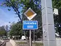 Znak z nazwą „Dukielka”