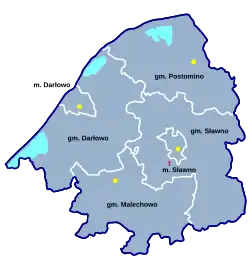 Plan powiatu sławieńskiego
