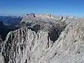 Zugspitzplatt i Zugspitze widzane z Hohen Munde