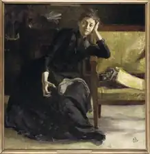 Artystka Eva Bonnier, 1889, Nationalmuseum