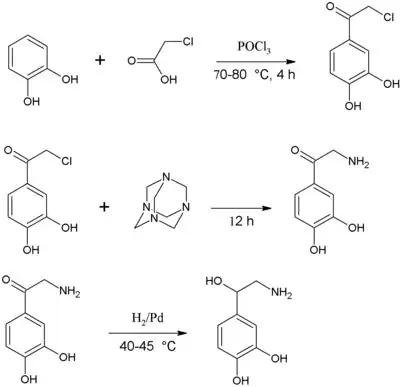 Synteza chemiczna noradrenaliny