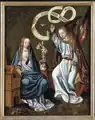 Malarz dolnoreński – Zwiastowanie, około 1490 r.